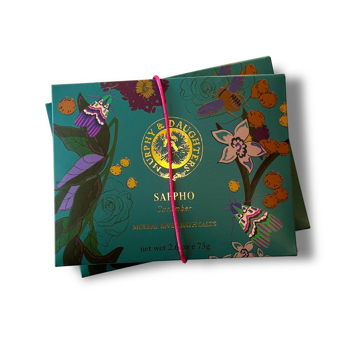 A Pair of Bath Salt Sachets - Cucumber Murphy & Daughters