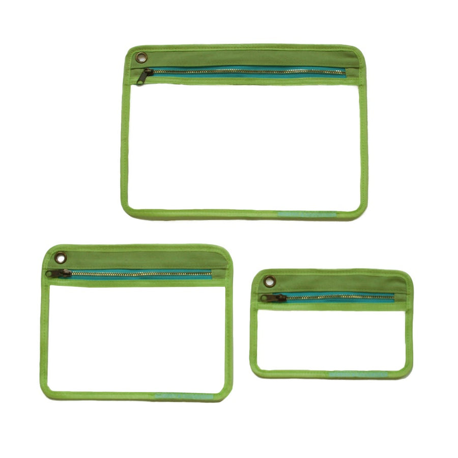 Travel Pouch - Set of 3 - Green
