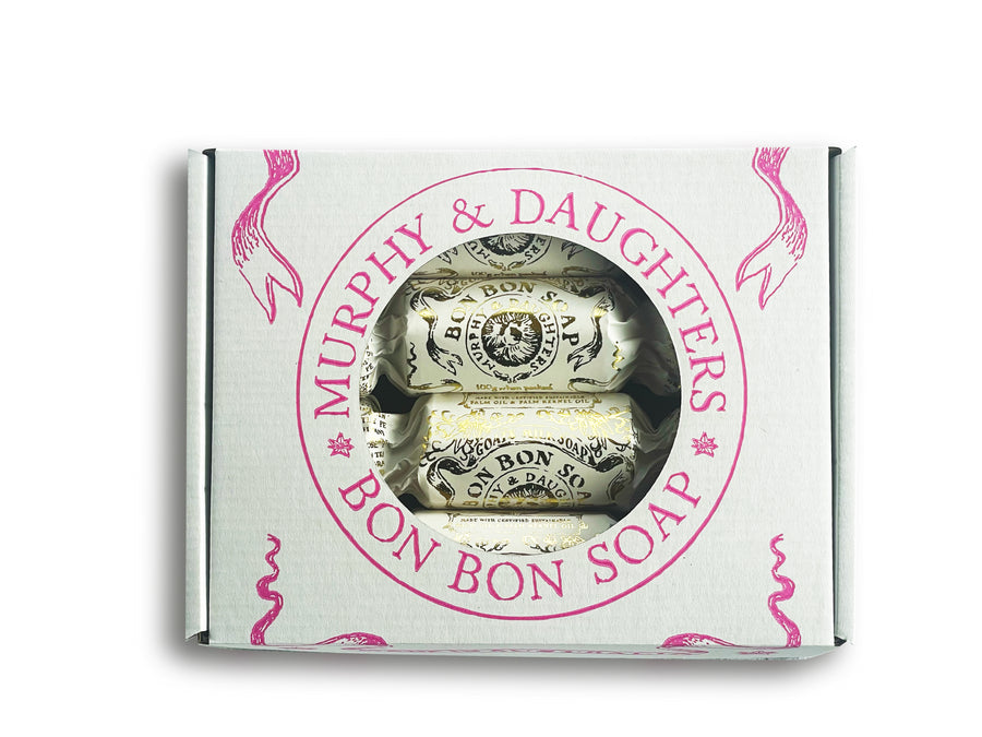Gift Set of Four Bon Bon Soaps - four gold foiled wrappers