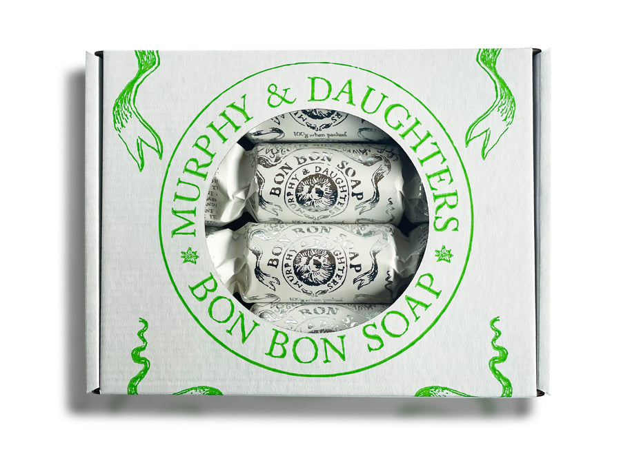 Gift Set of Four Bon Bon Soaps - Four silver wrappers