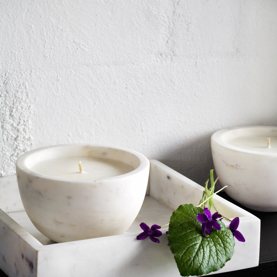 Marble Candle Bowl