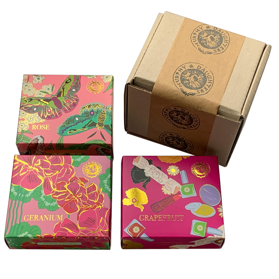 Boxed Soaps - pack of 3 x 185 grams