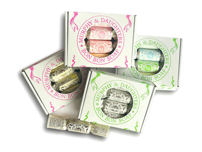 Gift Set of Four Bon Bon Soaps - four gold foiled wrappers