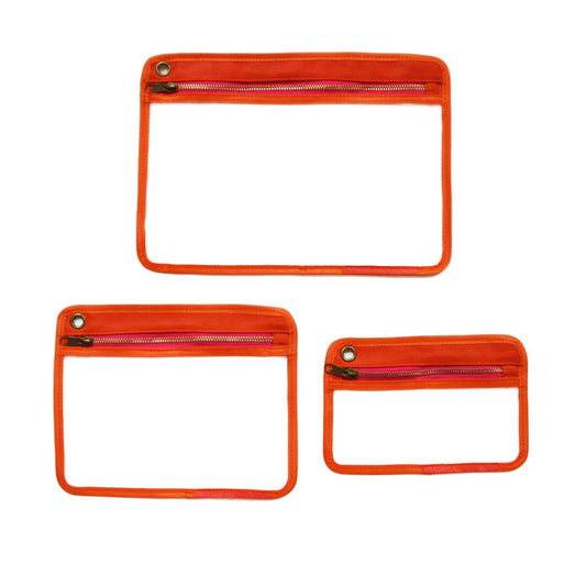 Travel Pouch - Set of 3 - Orange