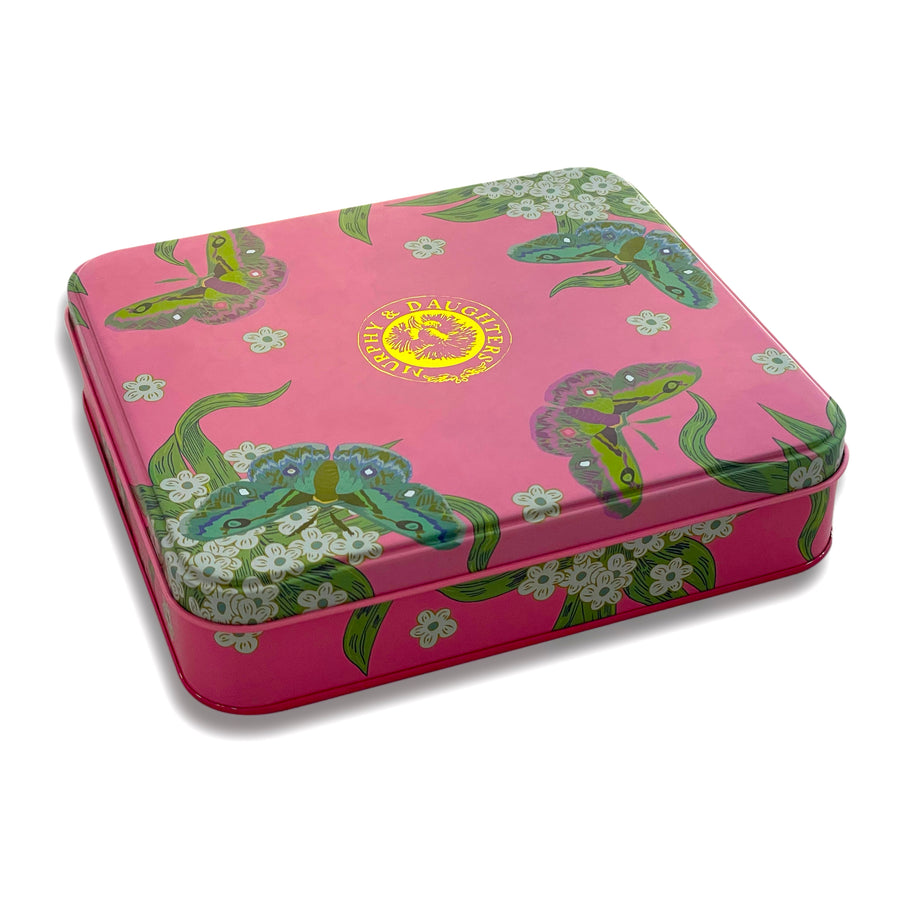 Gift Set of 3 full size hand creams in a Luxe Tin- Rose Design